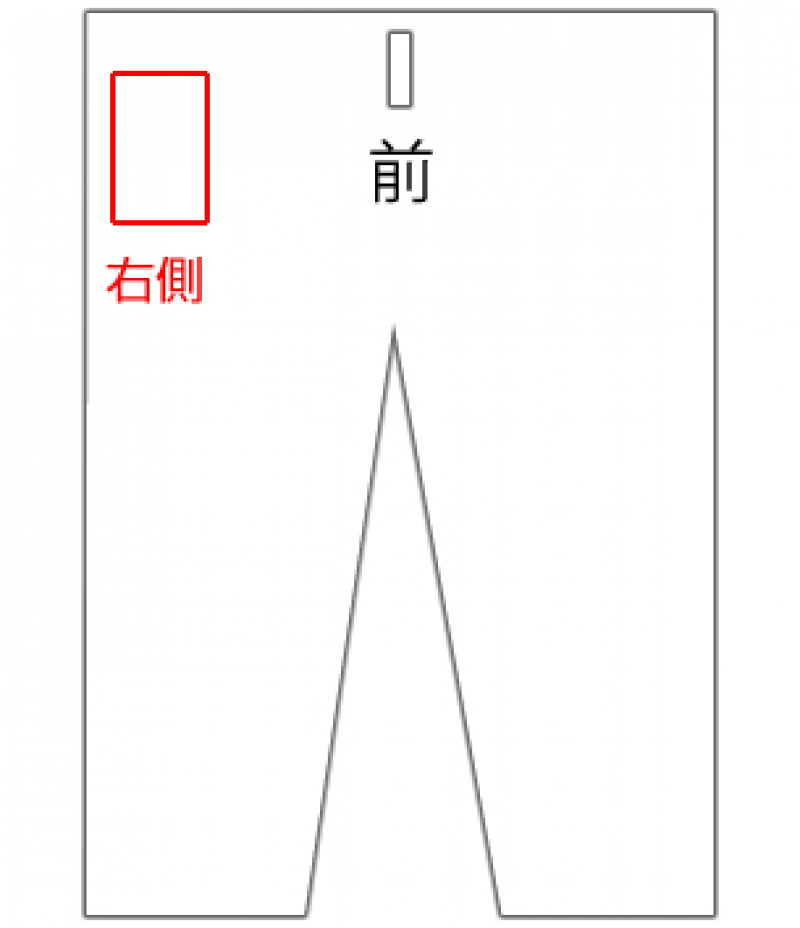 ズボン(右側)への刺繍③